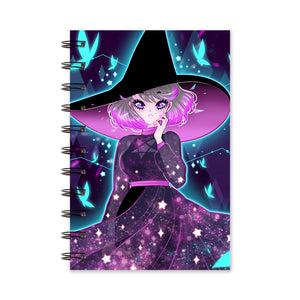Glowy Papillon Notebook (Lined/Sketch/Sticker Album)