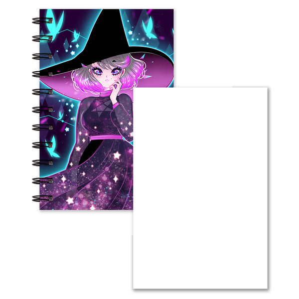 Glowy Papillon Notebook (Lined/Sketch/Sticker Album)