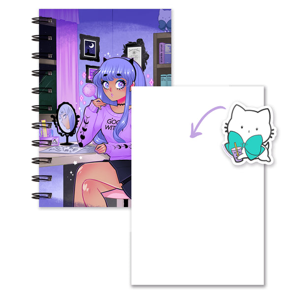 Good Witch Studies Notebook (Lined/Sketch/Sticker Album)