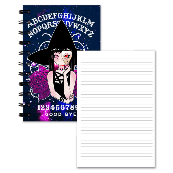 Ouija Witch Notebook (Lined/Sketch/Sticker Album)