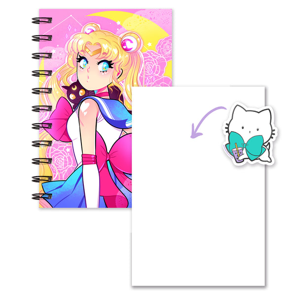 Sailor Moon Notebook (Lined/Sketch/Sticker Album)