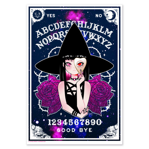 Ouija Witch Art Print (Signed)