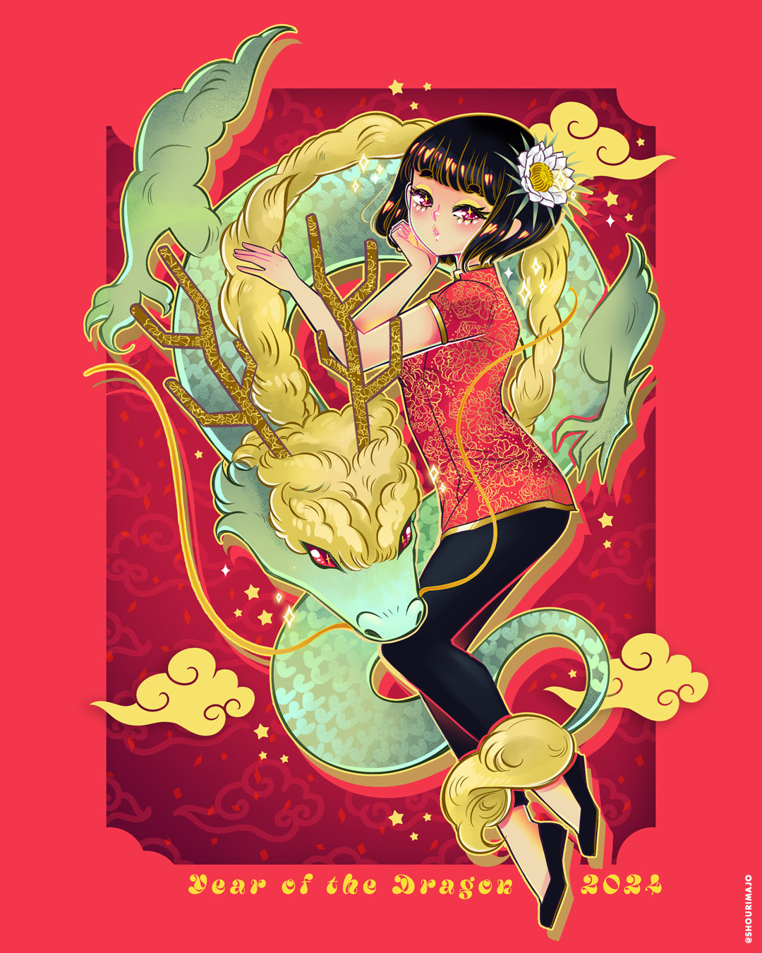 Year of the Dragon Art Print (Signed)