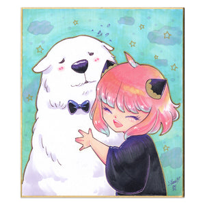 Original Anya & Bond Large Shikishi