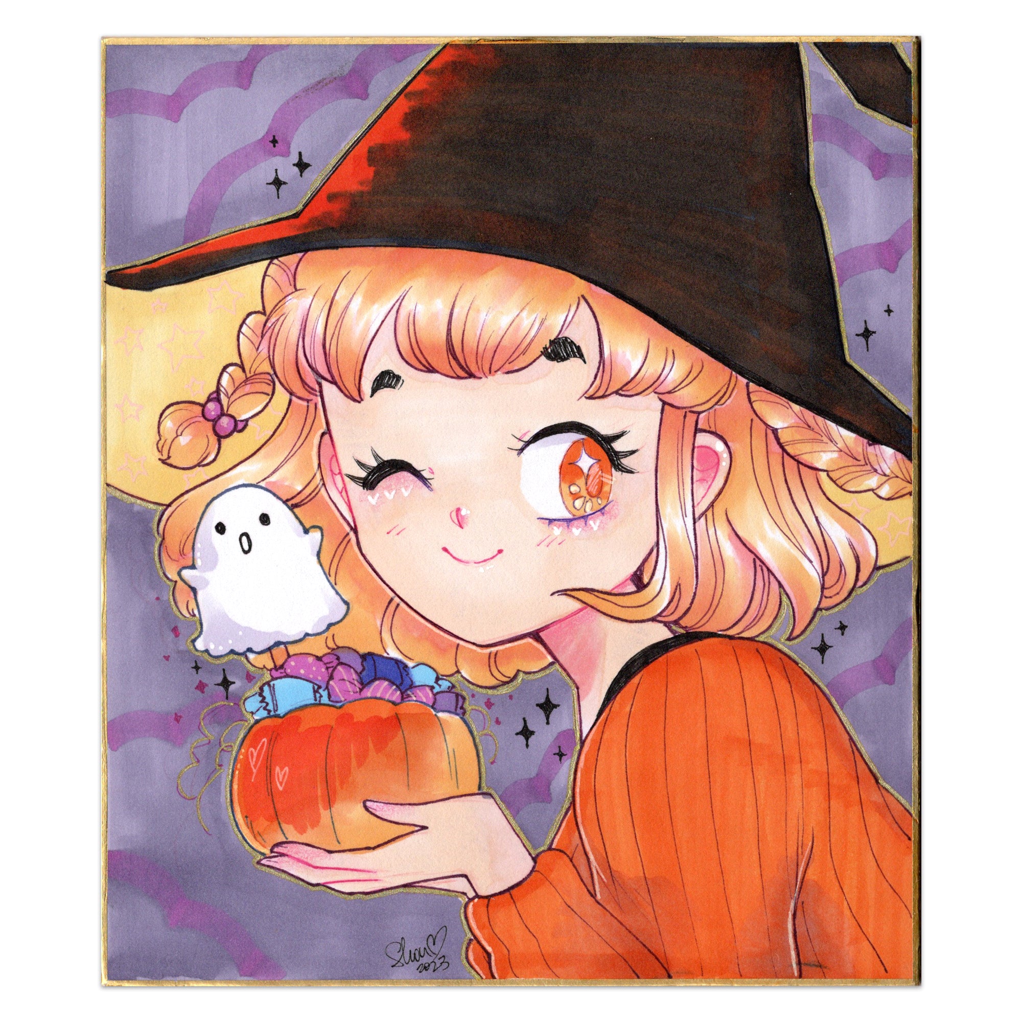 Original Halloween Large Shikishi