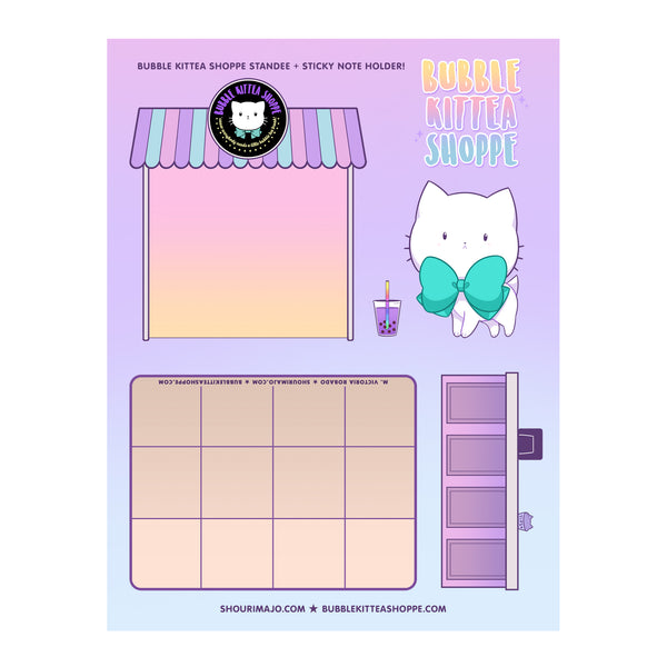 Bubble Kittea Shoppe Acrylic Standee