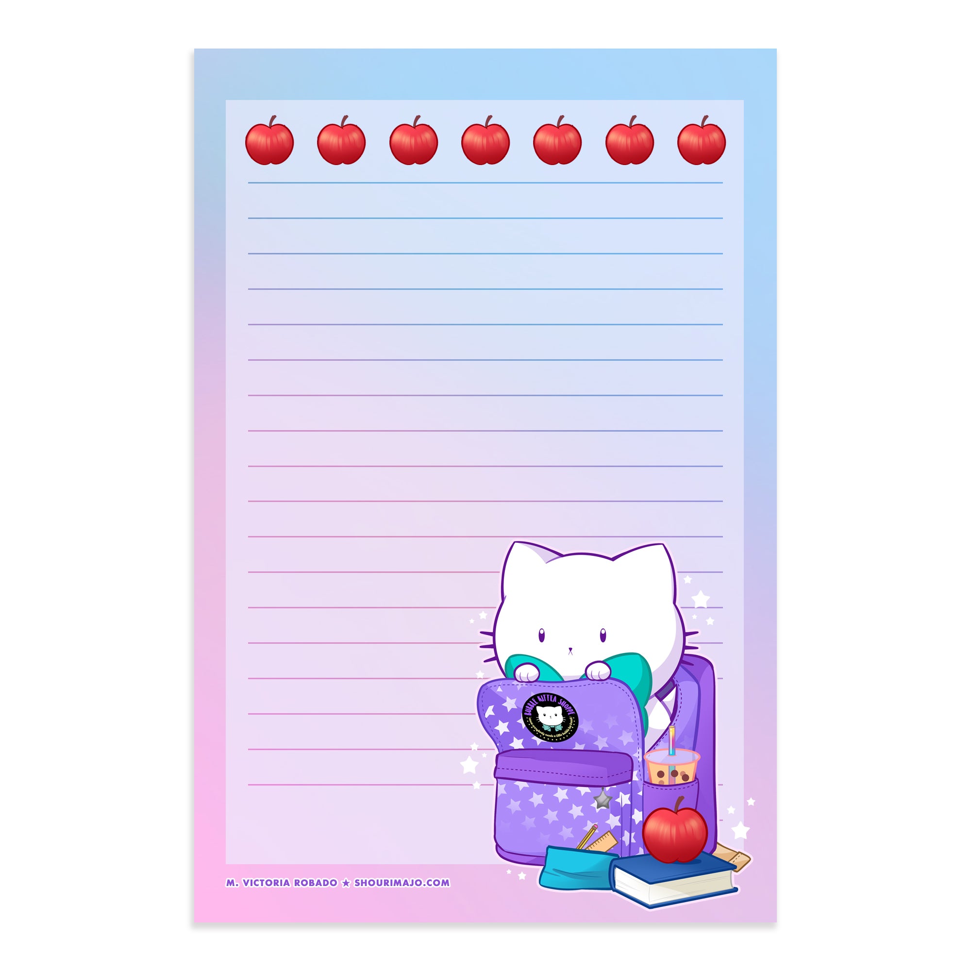 Bubble Kittea Back to School Stationery Paper