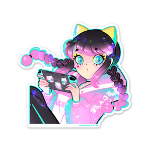Konpeito Gamer Girls Sparkly Sticker