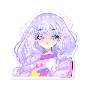 Lavender Sparkly Sticker