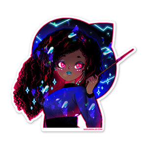 Magical Curls Sparkly Sticker