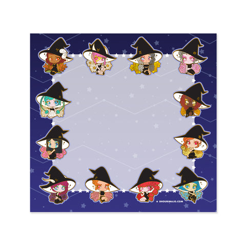 Cosmeek Zodiac Witches Sticky Notes