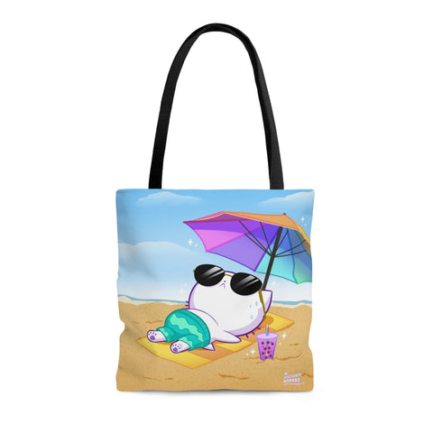 Bubble Kittea Beach Time Tote Bag