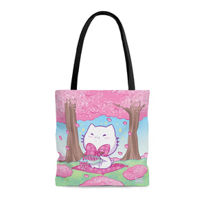 Bubble Kittea Hanami Tote Bag