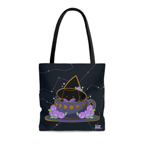 Sassy Kitties Witchy Kitties Magical Tea Tote Bag