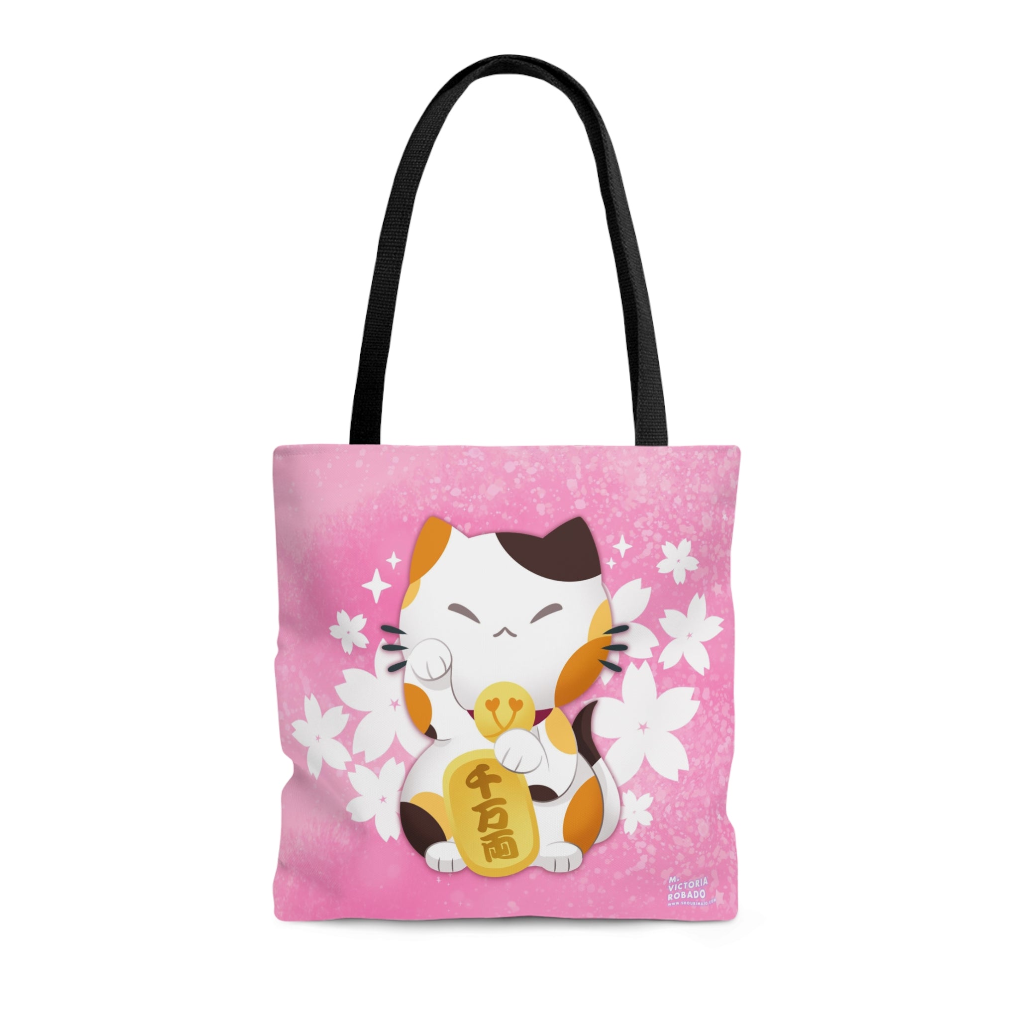 Sassy Kitties Sakura Matsuri Maneki Neko Tote Bag