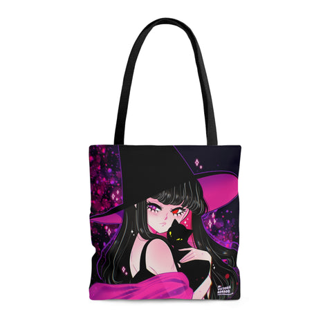 Ouija Witch & Cat Tote Bag