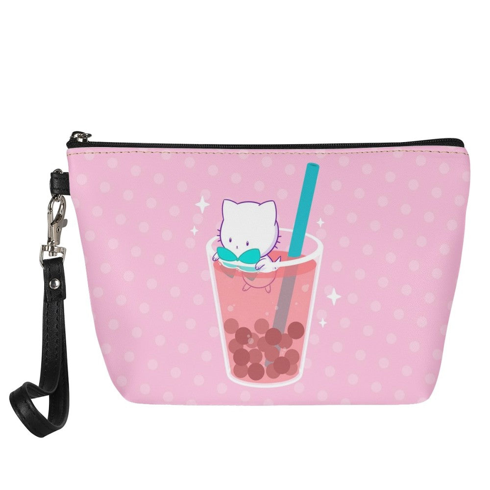 Bubble Kittea in a Cup Zipper Pouch