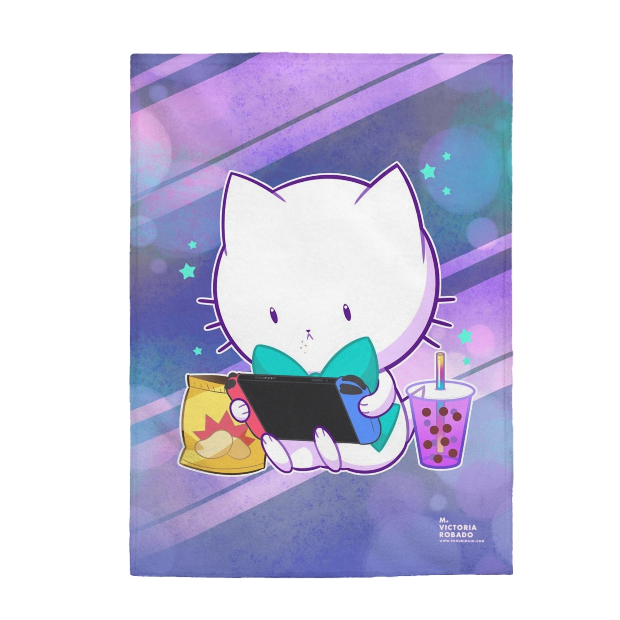 Bubble Kittea Gamer Small 30"x40" Blanket
