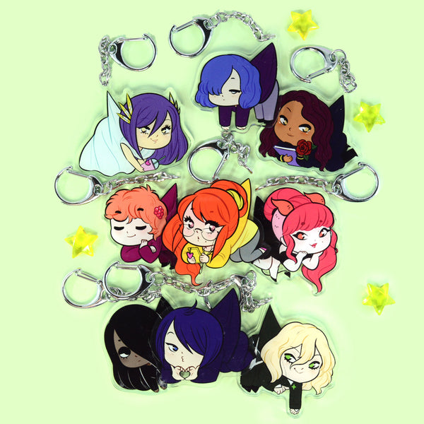 #Blessed Acrylic Keychain (9 designs)