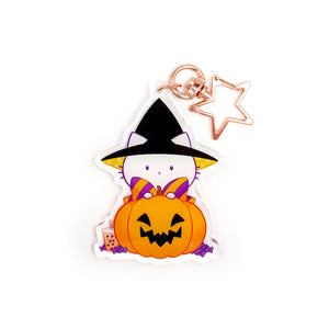 Bubble Kittea Halloween Acrylic Keychain