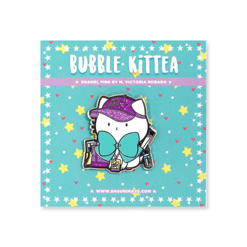 Bubble Kittea Convention Enamel Pin