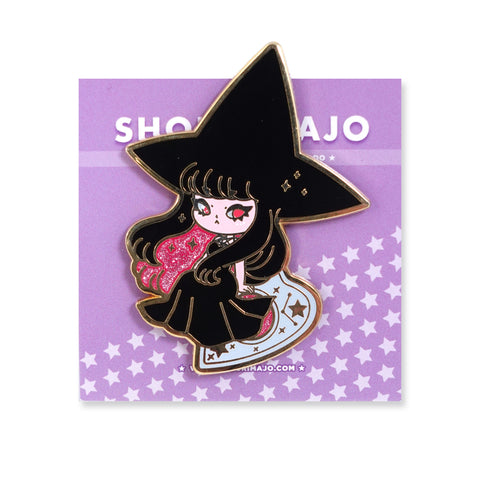 Chibi Ouija Witch Enamel Pin