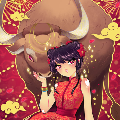 Year of the Ox Art Print (Signed)