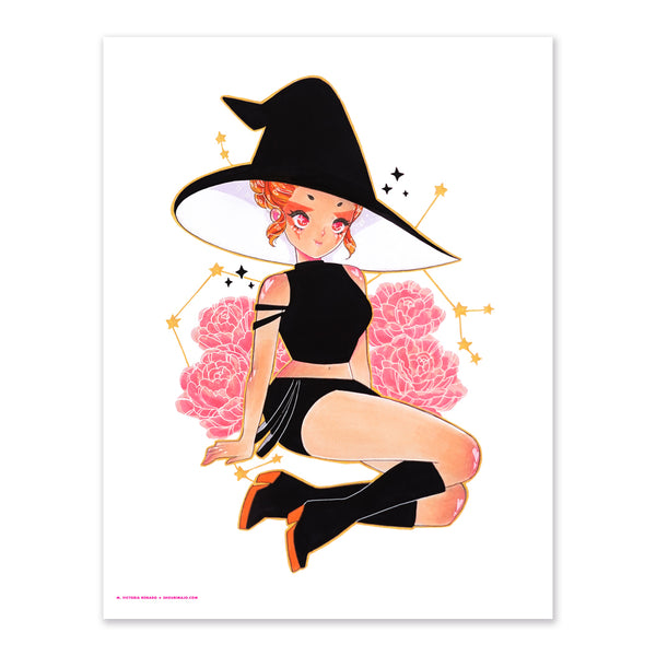 Sagittarius Witchtober Cosmeek Zodiac Art Print (Signed)