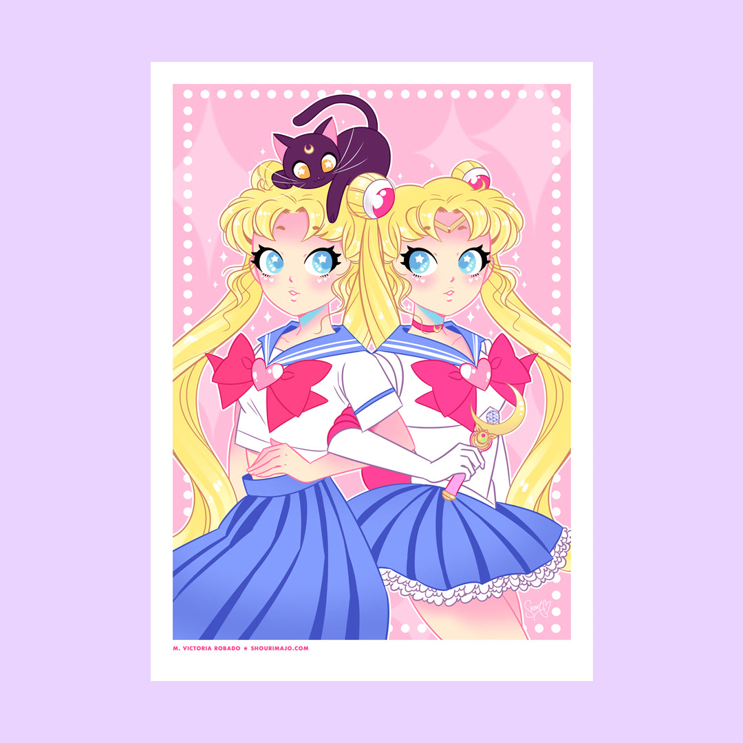 Sailor Cutie Moon Art Print (Signed)