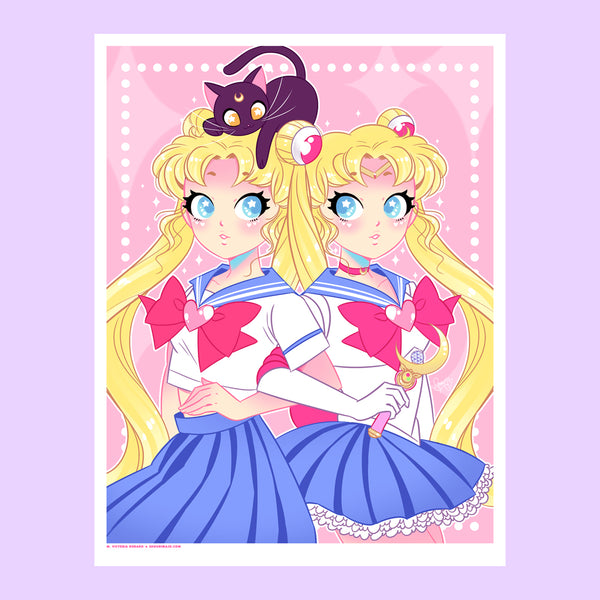 Sailor Cutie Moon Art Print (Signed)