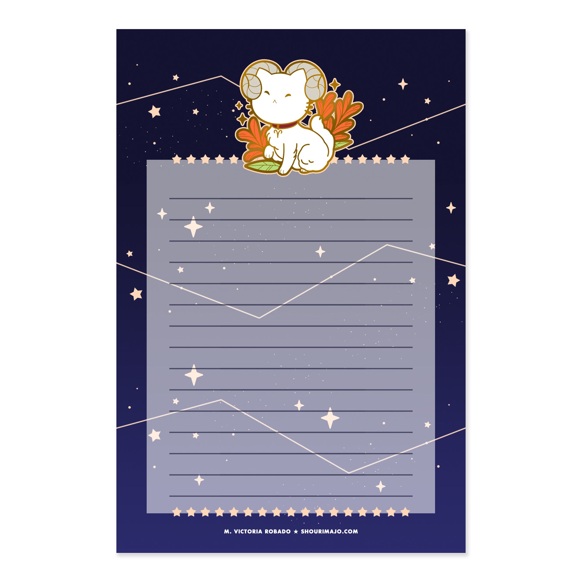 Cosmeek Zodiac Kitties Stationery Paper
