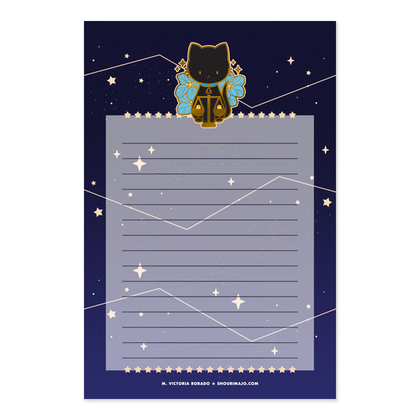 Cosmeek Zodiac Kitties Stationery Paper