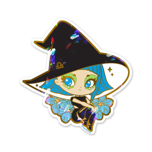 Cosmeek Zodiac Witches Sparkly Stickers