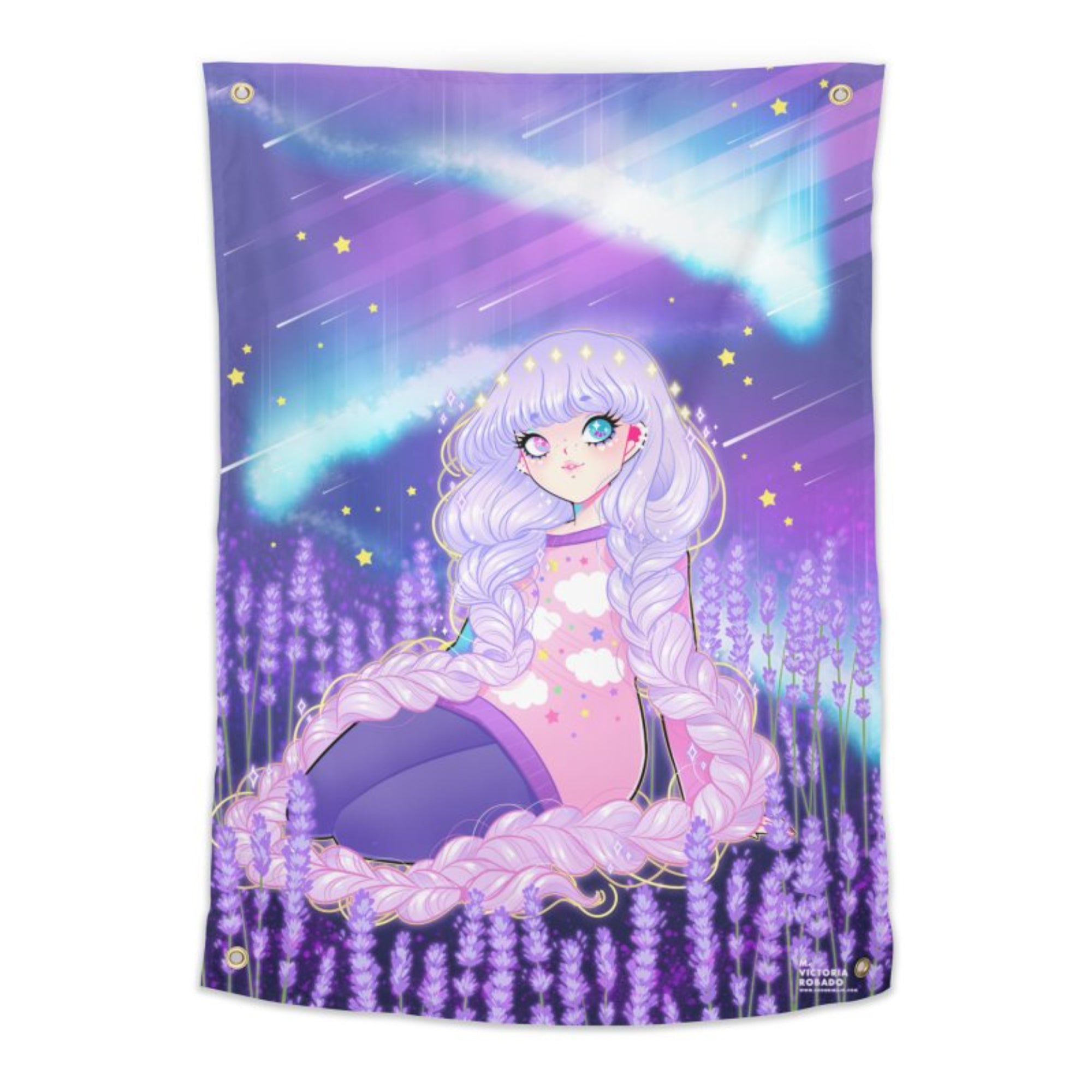 Lavender Aurora Tapestry
