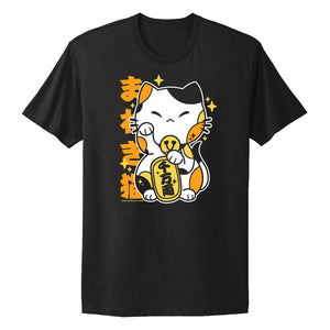 Sassy Kitties Sakura Matsuri Maneki Neko T-shirt
