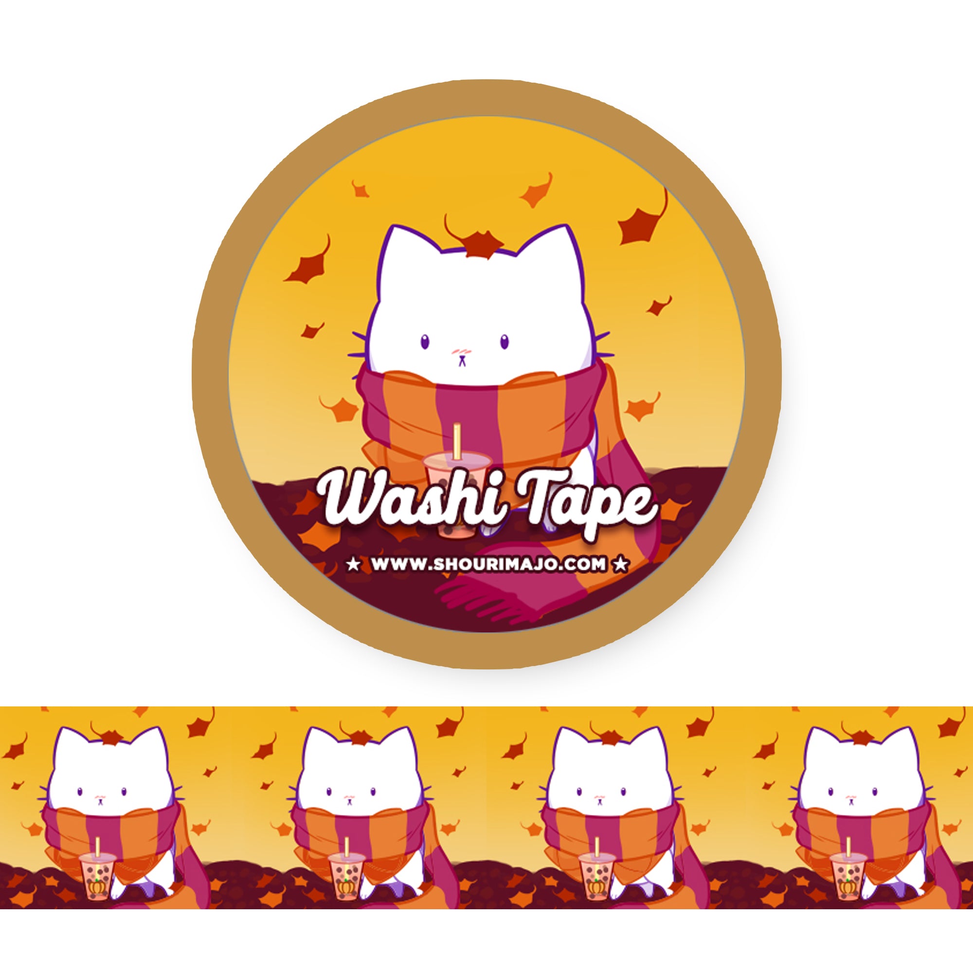 Bubble Kittea Fall Washi Tape