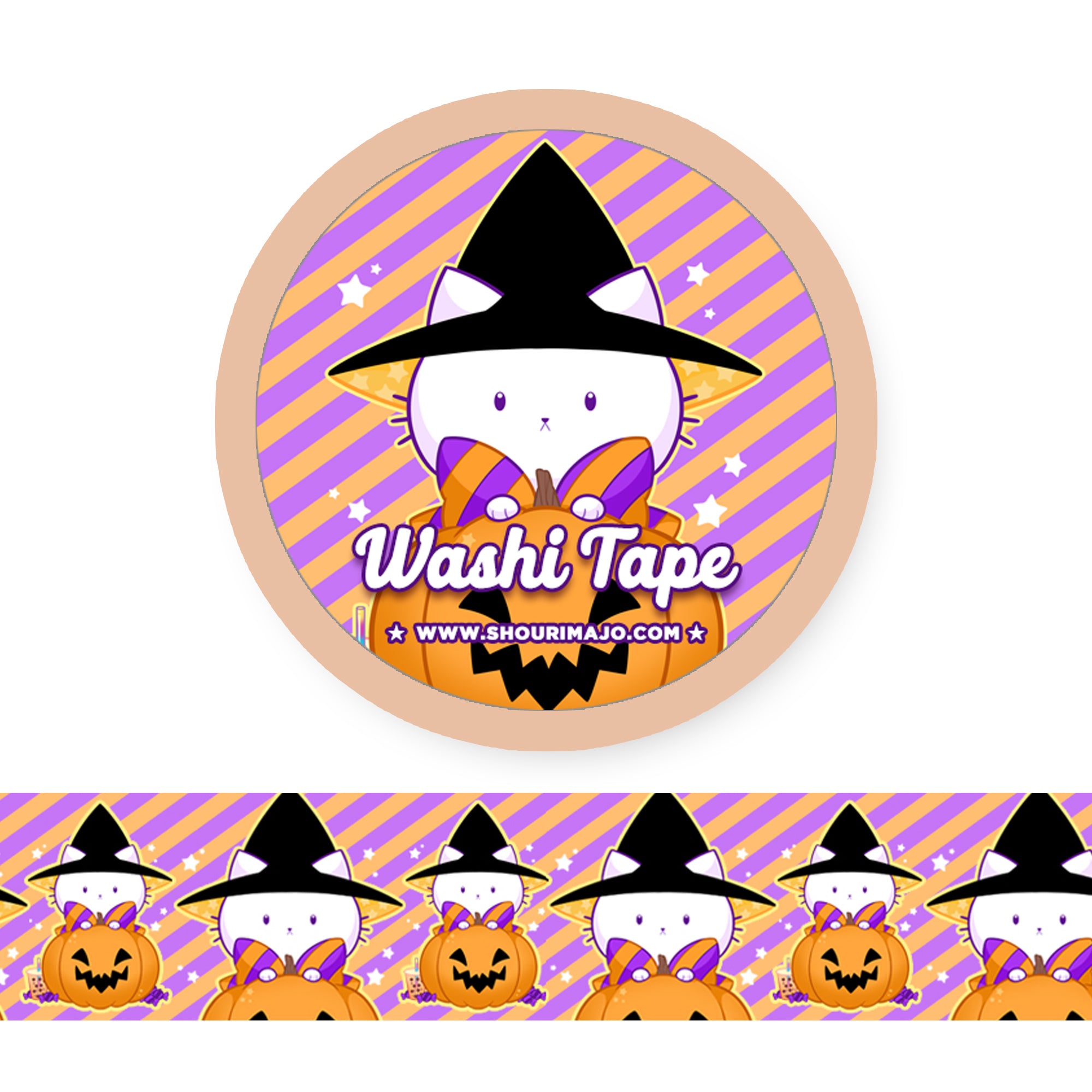Bubble Kittea Halloween Washi Tape